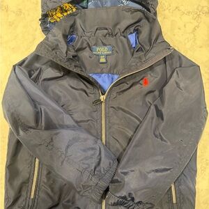 Polo by Ralph Lauren Navy Blue Kids Raincoat